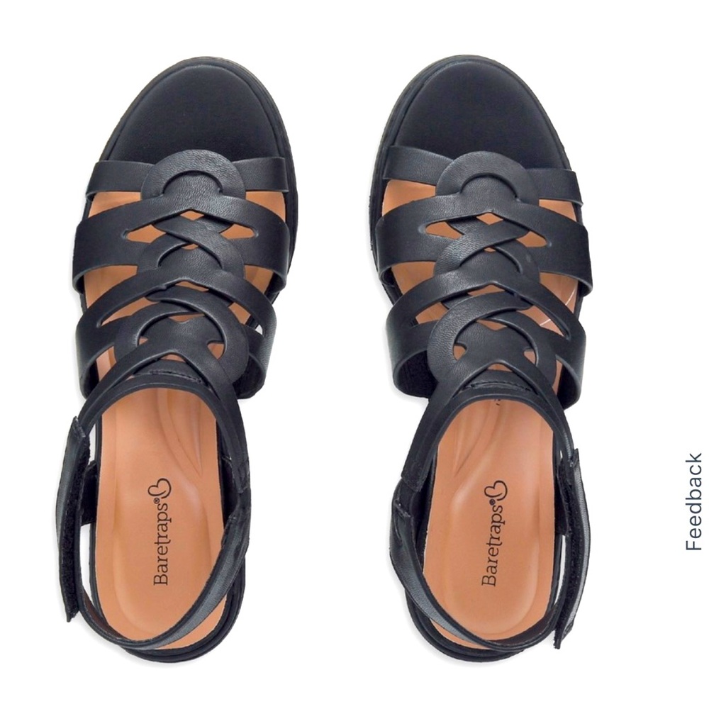BareTraps black sandals sz 8 medium
